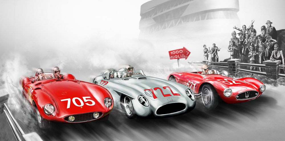 In de bandensporen van de Mille Miglia 9 – 15 juni